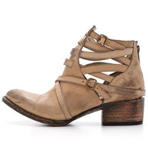 FREEBIRD BY STEVEN STAIR TAUPE BOOTIES